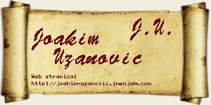 Joakim Uzanović vizit kartica